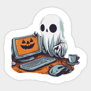 Ghost software developer computer engineer Sticker